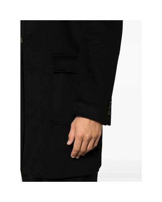 Colombo Black Single-Breasted Coats for men