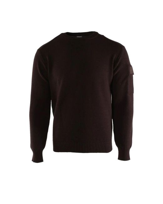 C P Company Brauner wollmischungspullover in Black für Herren