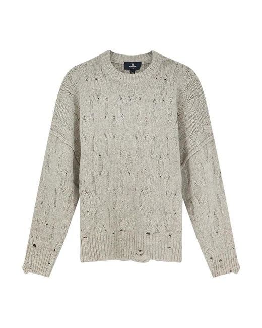 Round-Neck Knitwear Represent de hombre de color Gray