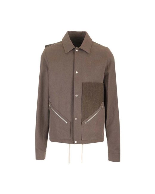 Light Jackets Rick Owens de hombre de color Brown