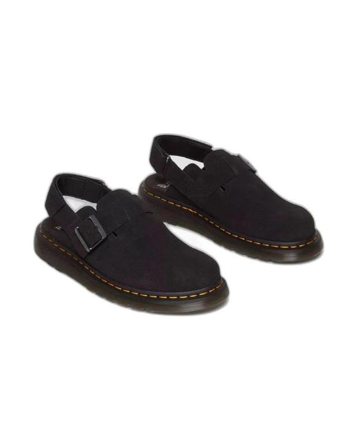 Dr. Martens Schoenen ,Zwart ,Suède Suède Sandalen in het Black voor heren