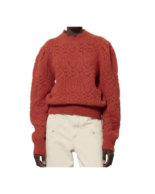 Isabel Marant Round-Neck Knitwear in het Red