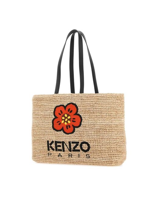 KENZO Natural Tote Bags