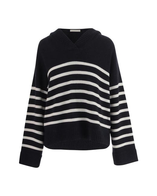 Allude Black V-Neck Knitwear