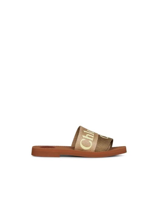 Sliders Chloé en coloris Brown