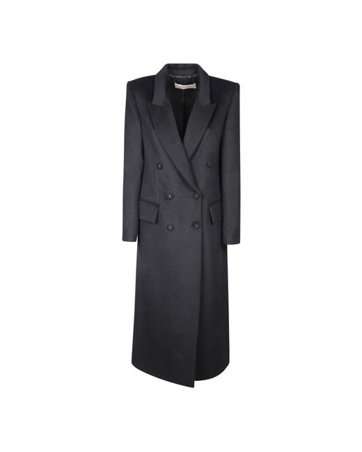 Blanca Vita Black Double-Breasted Coats