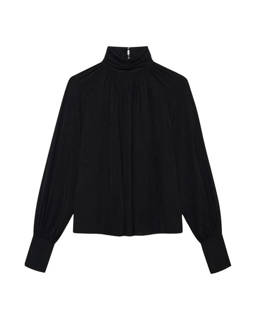 Anine Bing Overhemden ,Zwart ,Anne Top in het Black