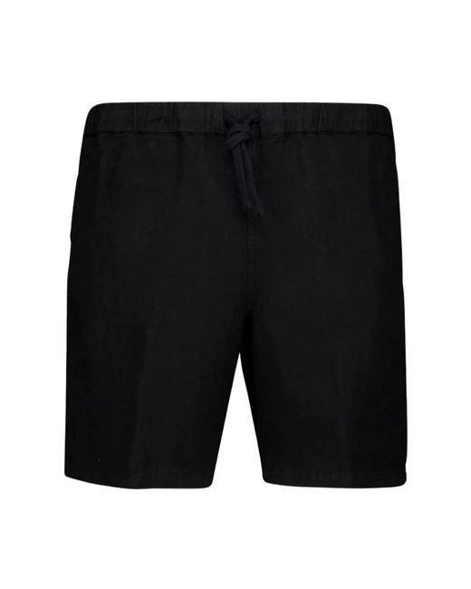120% Lino Black Casual Shorts for men