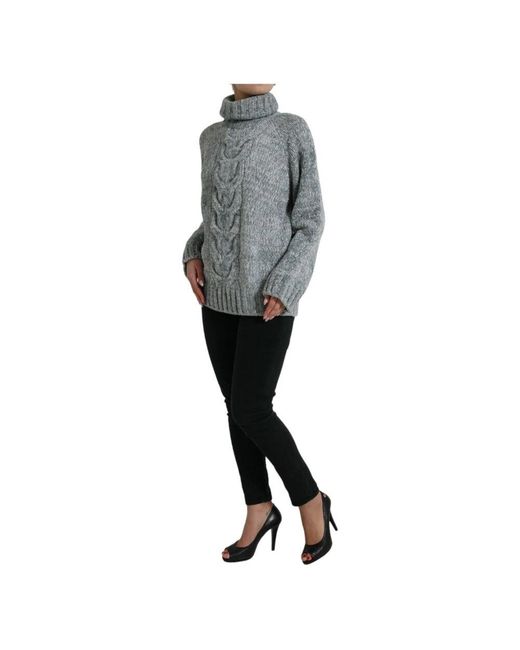 Dolce & Gabbana Gray Turtlenecks