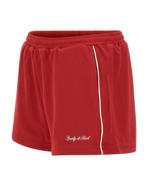 Sporty & Rich Red Short Shorts