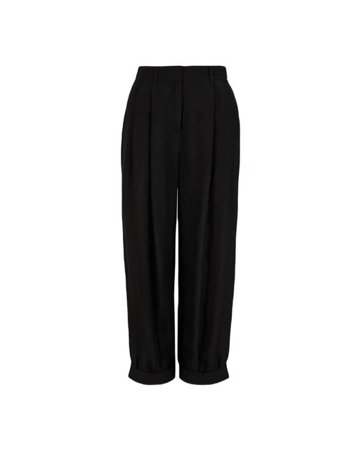 Armani Exchange Black Cropped Trousers