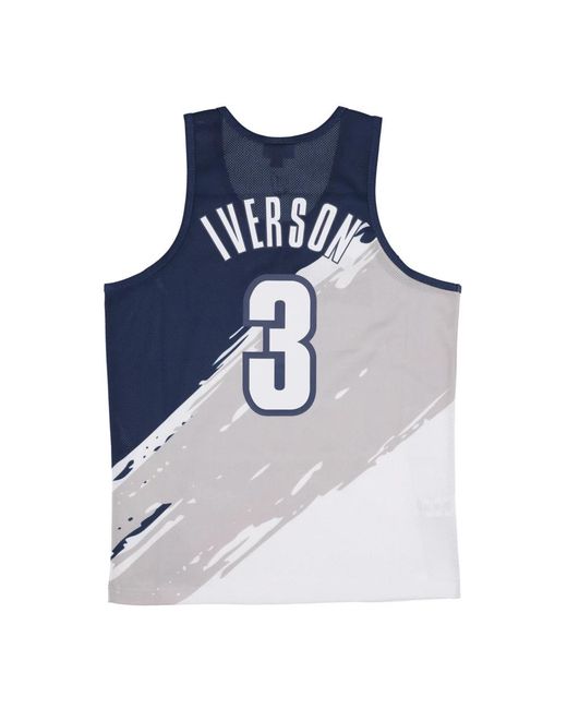 Mitchell & Ness Tops ,Veelkleurig ,Sleeveless Tops in het Blue voor heren