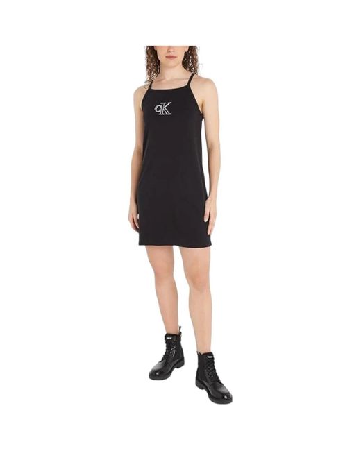 Calvin Klein Black Short Dresses