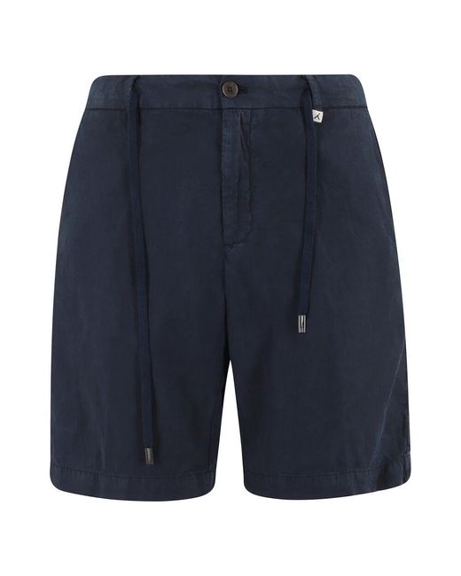 Myths Blaue Leinen Shorts Apollo Bermuda in Blue für Herren