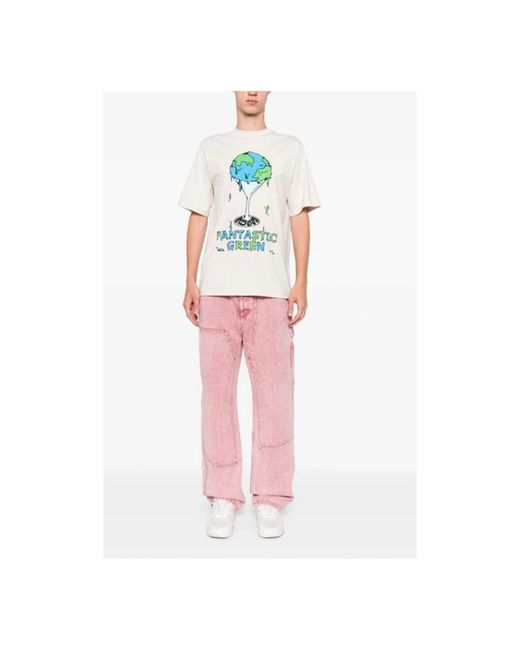 MSGM Blue T-Shirts for men