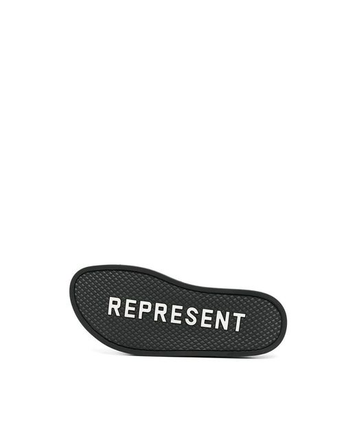 Represent Black Sliders for men