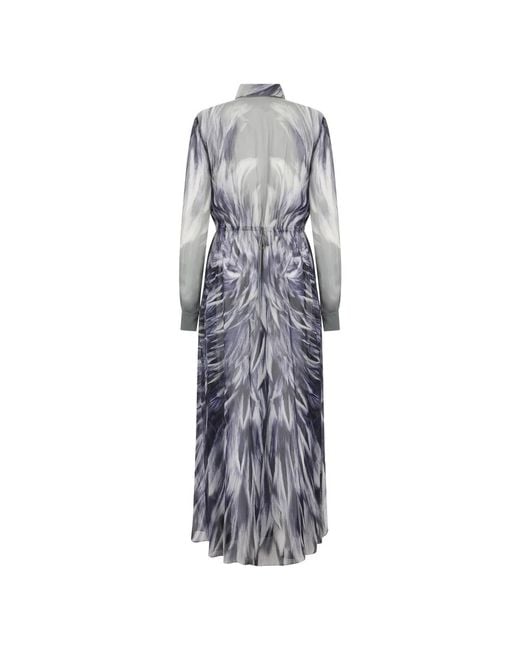 Alberta Ferretti Gray Maxi Dresses