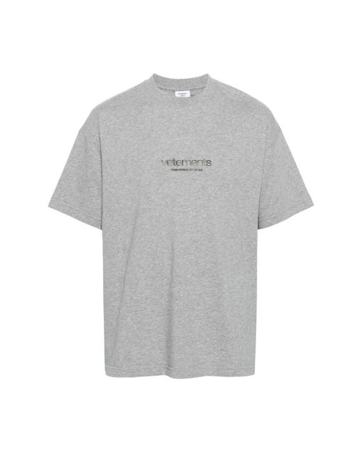 Vetements Gray T-Shirts