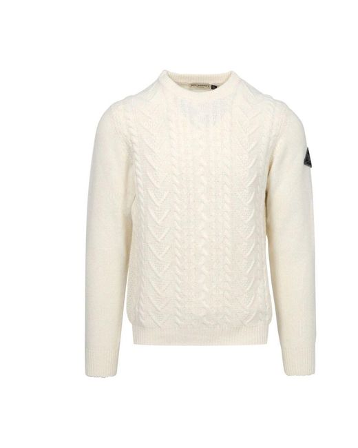 Roy Rogers Natürlicher wolle kaschmir strickpullover in White für Herren
