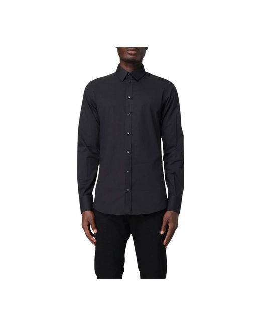 Dolce & Gabbana Blaues Hemd Für Männer in Black für Herren