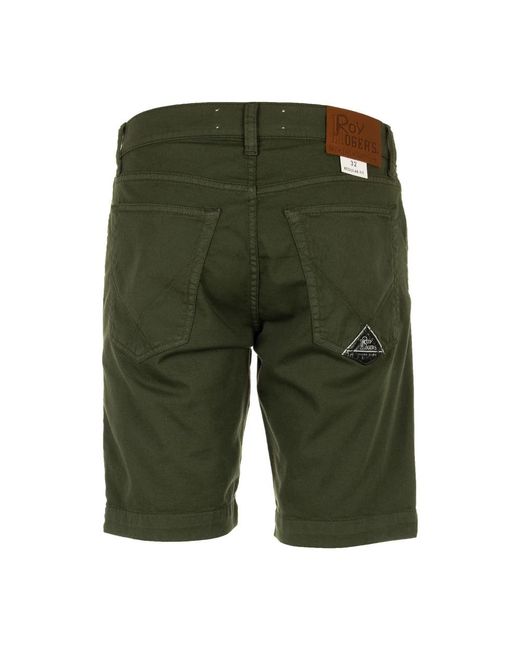 Roy Rogers Green Casual Shorts for men