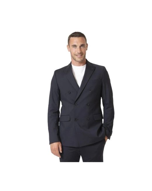 Karl Lagerfeld Geknöpfter Blazer in Blue für Herren
