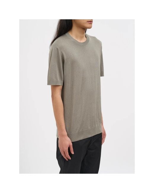 Paolo Pecora Gray Round-Neck Knitwear for men