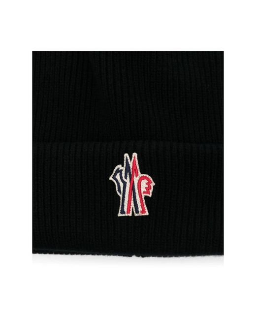 Moncler Black Beanies for men