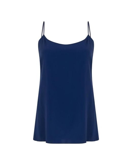 Alberta Ferretti Blue Sleeveless Tops