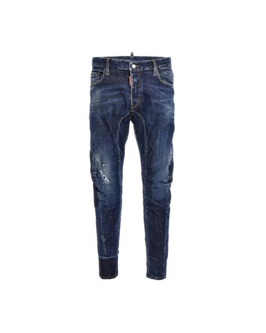 DSquared² Slim-Fit Jeans in het Blue voor heren