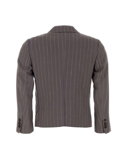 Dries Van Noten Gray Blazers
