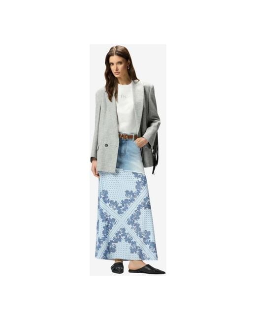 Pinko Blue Maxi Skirts
