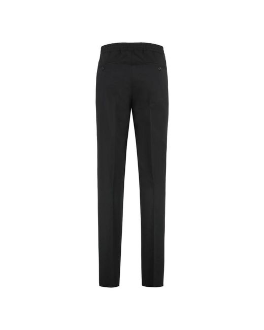 Slowear Black Slim-Fit Trousers for men