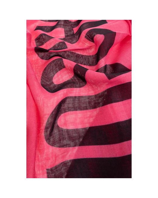 Moschino Pink Schal mit logo