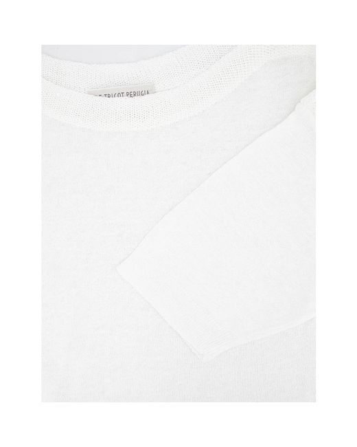 Tops > t-shirts Le Tricot Perugia en coloris White