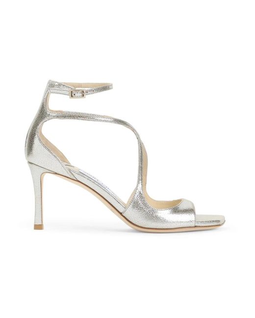 High Heel Sandals Jimmy Choo de color Metallic