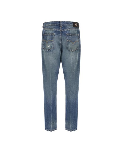 Straight Jeans Versace pour homme en coloris Blue