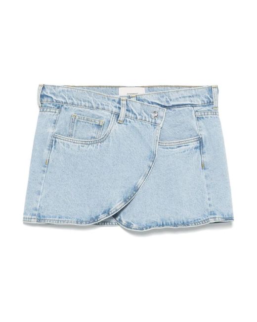 Coperni Denim Skirts in het Blue