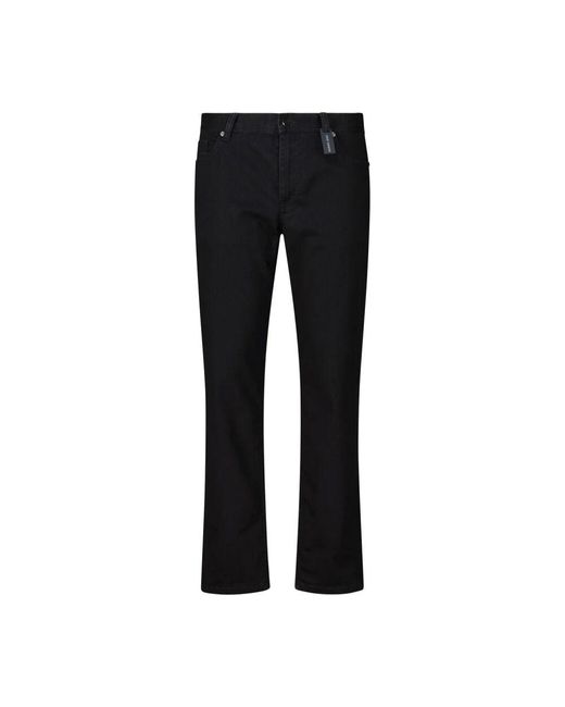 ALBERTO Stretch Regular-Fit Jeans in Black für Herren