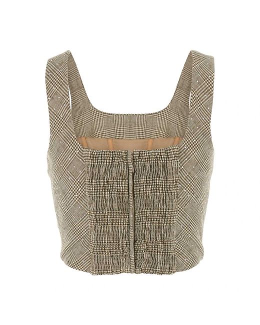 GIUSEPPE DI MORABITO Gray Sleeveless Tops