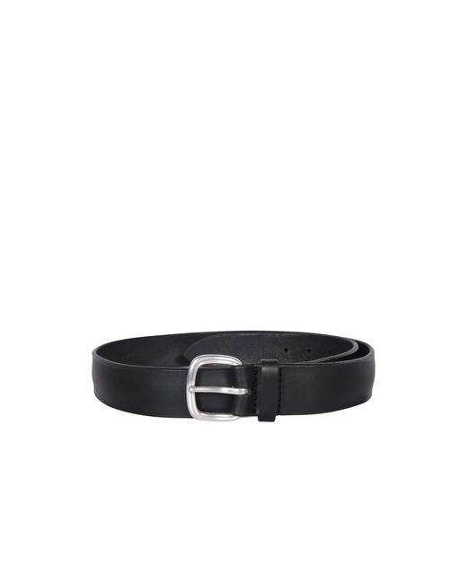 Orciani Accessoires ,Zwart ,Leer Leren Riem in het Black voor heren