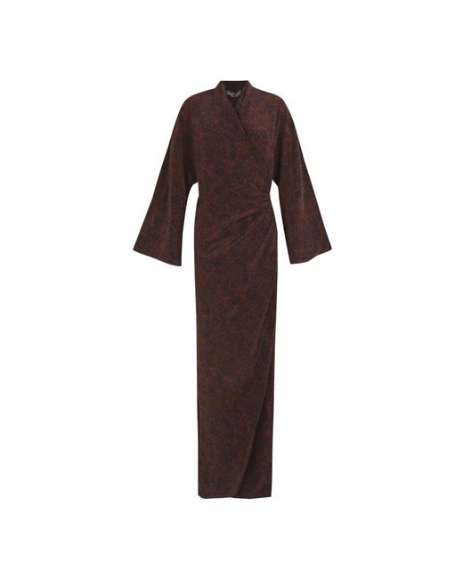 Cortana Brown Wrap Dresses