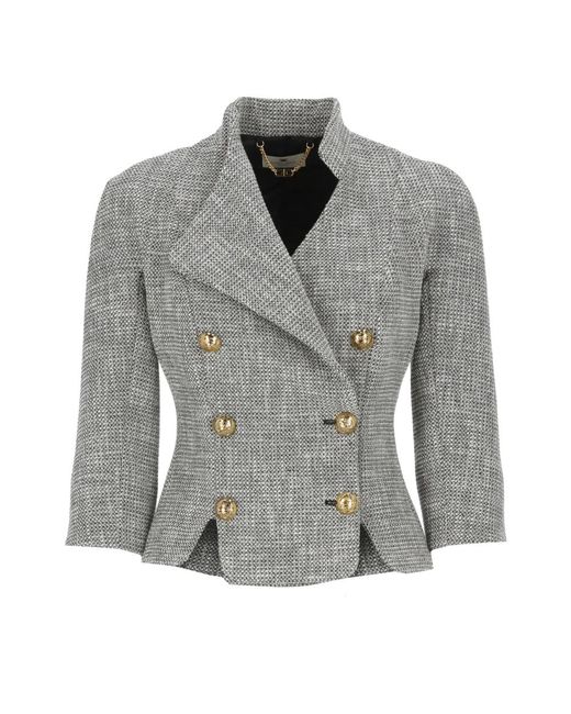 Blazers Elisabetta Franchi de color Gray