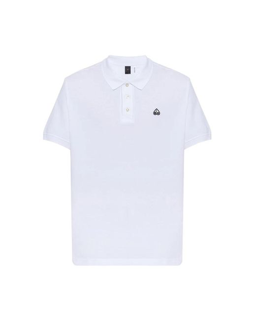 Moose Knuckles White Polo Shirts for men