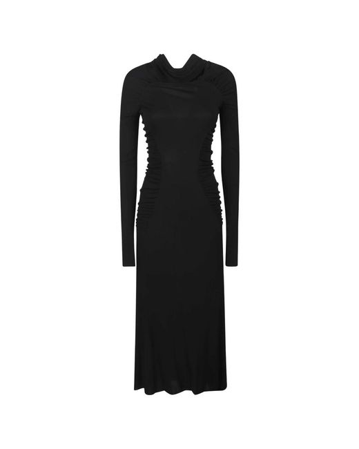 Victoria Beckham Black Midi Dresses