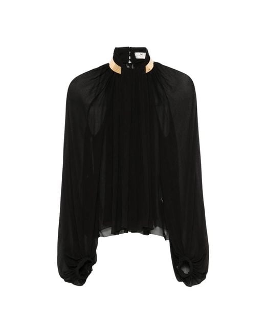 Elisabetta Franchi Black Blouses