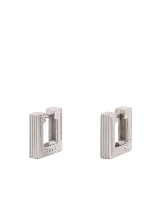 Ivi White Earrings