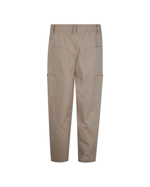 Drole de Monsieur Cropped twill hose in Gray für Herren