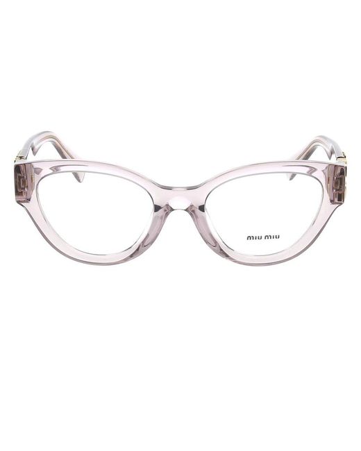 Miu Miu Metallic Stylische Sonnenbrille Mit Einzigartigem Design