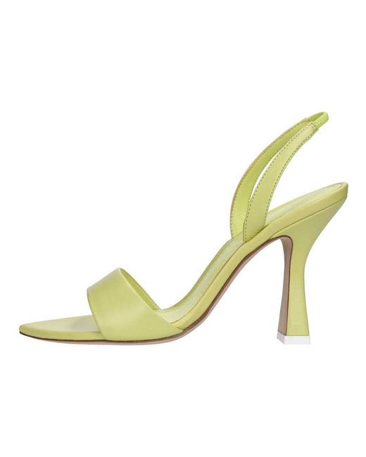 3Juin Green High Heel Sandals